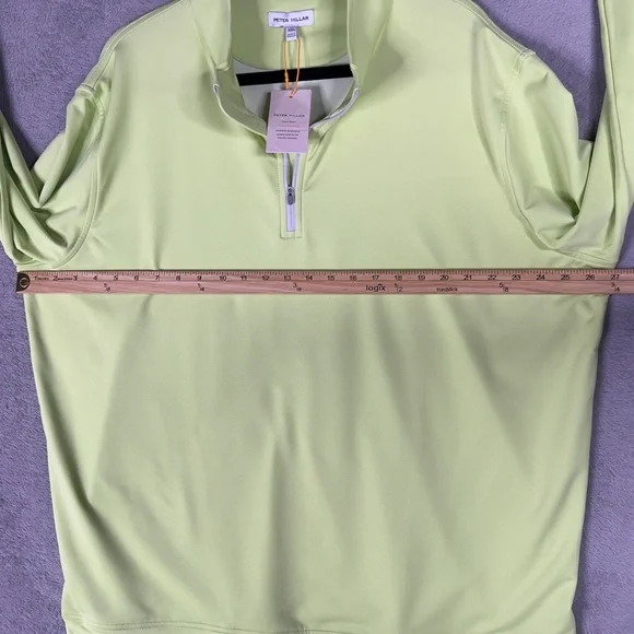Peter Millar Crown Sport Perth Performance 1/4 Zip Men's 2XL Spritzer Golf NWT